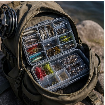 Lure tray layout context
